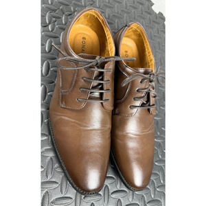 Bonafini Style #C-158 Mens Brown Slip On Dress Shoes US Size 10 Worn Once!!